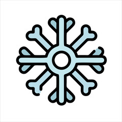 Obraz premium snowflake on a blue background