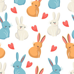 Easter pattern. Seamless Easter vector pattern for decoration