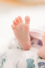 Newborn baby feet