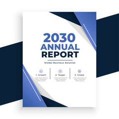 a4 page annual report leaflet a company stationery