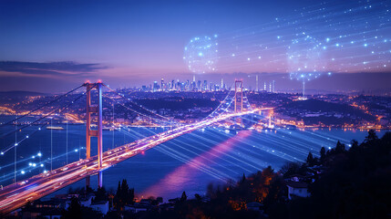 Obraz premium future city