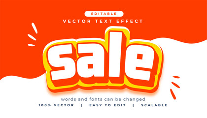 Fototapeta premium editable sale lettering text effect style