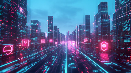 Fototapeta premium future city