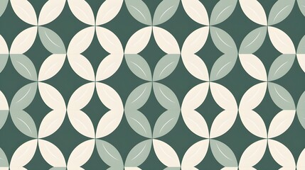 Seamless geometric pattern with abstract shapes in a modern, symmetrical design. Perfect for backgrounds, wallpapers, textiles, and digital prints.