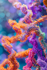 Colorful Microscopic Visualization of the Intricately Complex Klotho Protein