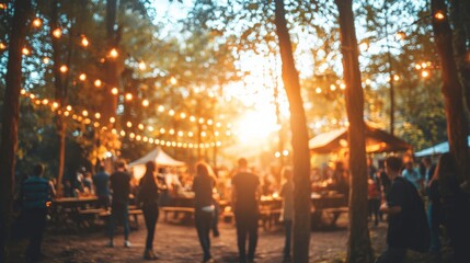 Obraz premium Vibrant Festival Celebrating Local Artisan Foods