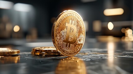 Gold coin with digital glitch effects, evoking the concept of fluctuating online currency value