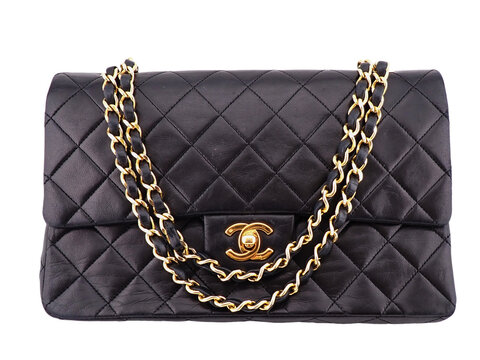 【CHANEL】シャネル マトラッセ チェーンショルダーバッグ  ラムスキン  ブラック //Luxury brand "Chanel" MATRASSE chain shoulder bag	