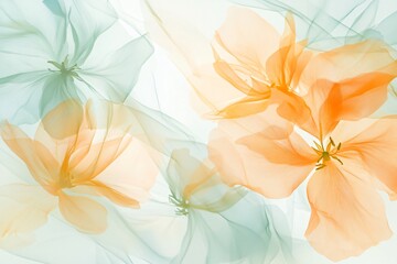 Obraz premium Delicate Floral Design with Soft Flowing Lines