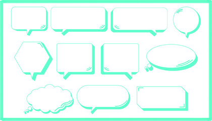Speech bubble, manga, cute, poster use, animation, Japanese culture,