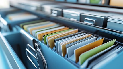 Businessman Document Management System Concept of digitization