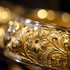 Pure Gold Jewelry Crafting and Detailed Gold Bars, Chains, and Rings in Workshop Settings