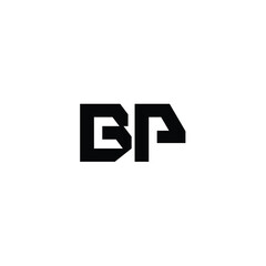 BP monogram logo design letter text name symbol monochrome logotype alphabet character simple logo