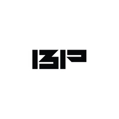 Fototapeta premium BP monogram logo design letter text name symbol monochrome logotype alphabet character simple logo