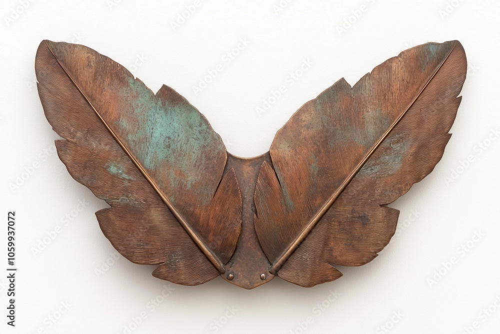 Wall mural rustic metal butterfly wings wall decor