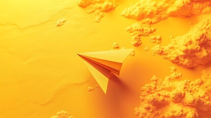 Exploring the boundless skies a journey with a paper plane