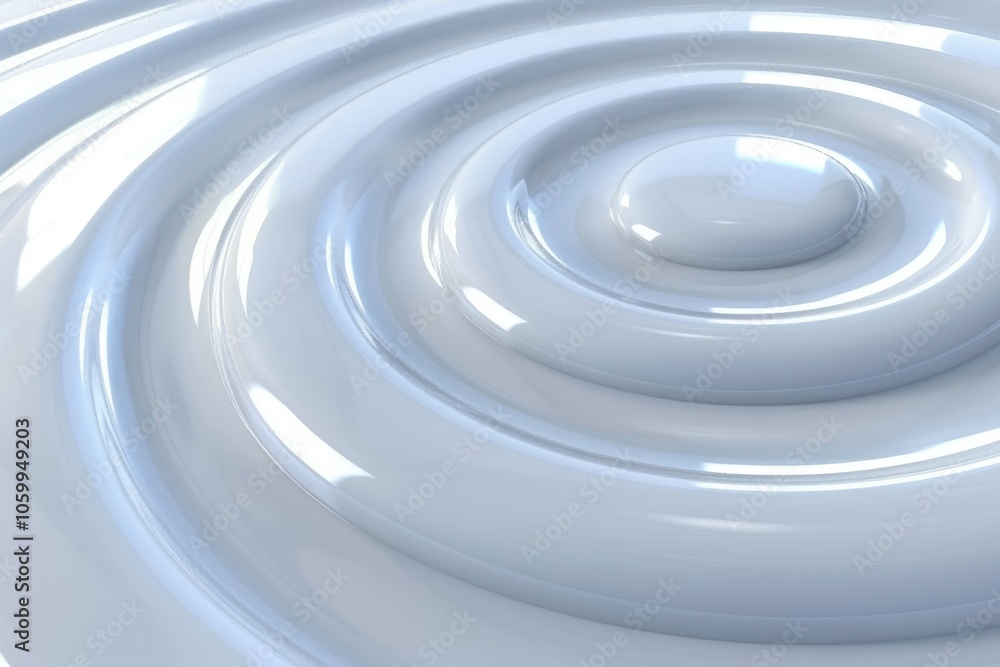 Poster the image is a close up of a white wave with a round shape