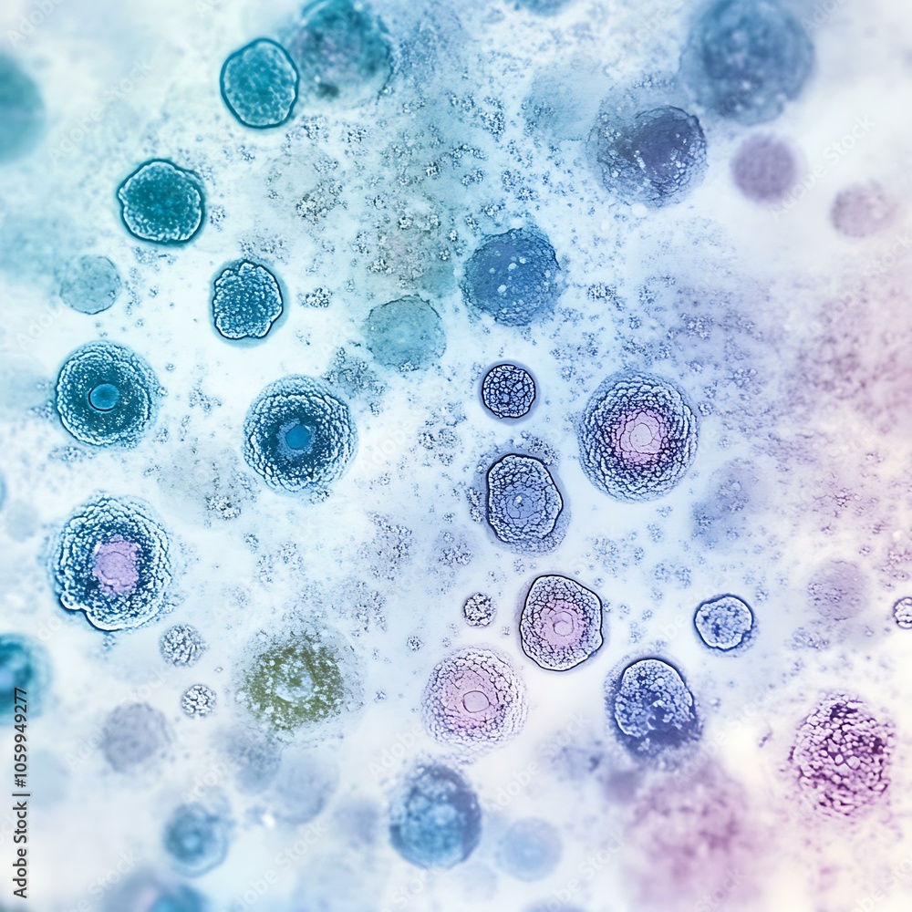 Poster abstract isolated shapes on colorful background