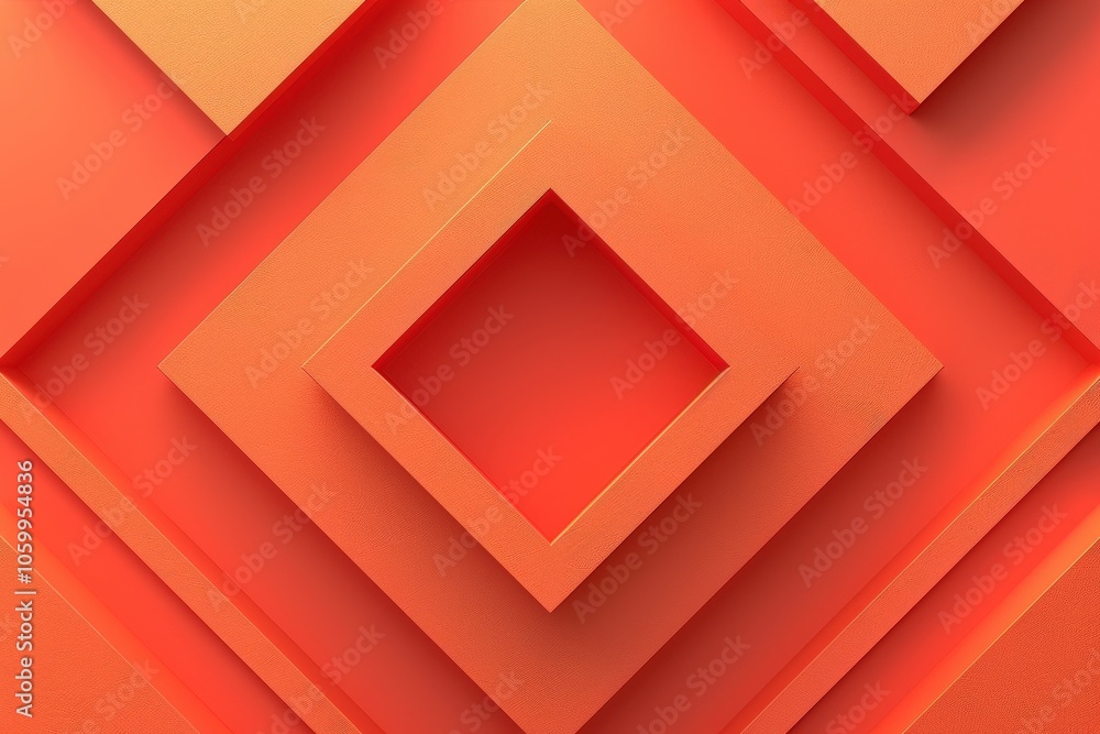 Poster the image is a close up of a red square with a black border