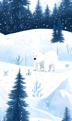 Seamless Pattern Whimsical Christmas and New Year Doodles  Featuring Festive Icons, Cozy Winter Scenes, and Seasonal Decorations in Vibrant Colors