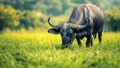 Obraz premium Buffalo Grazing.