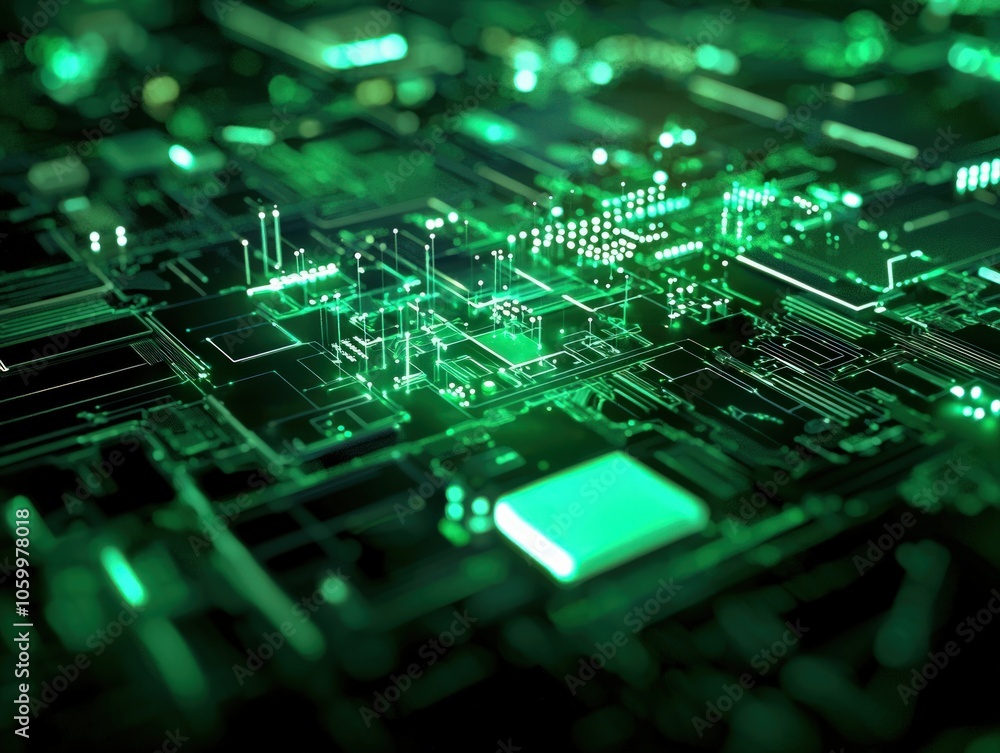 Poster exploring the intricate design of circuit boards a dive into technology and innovation