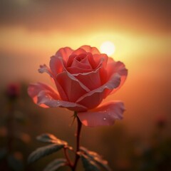 red rose in the garden