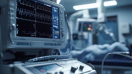 A close-up of medical equipment in use