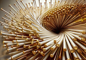 Obraz premium abstract of metal spiral for background used. 