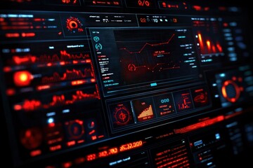 Obraz premium Exploring Advanced Data Visualization Techniques in Modern Technology Interfaces