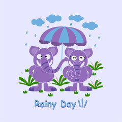 Obraz premium Cartoon illustration designs are suitable for children's t-shirt designs, screen printed t-shirts, clothing, greeting cards and others. 