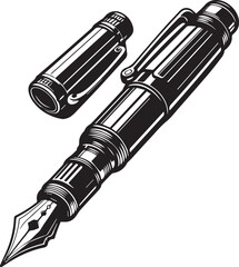 Rollerball Pen vector silhouette
