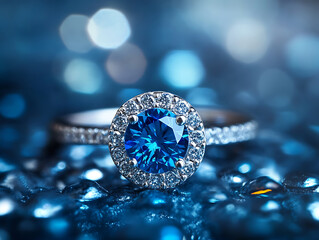 Fototapeta premium Shine bright diamond jewelry ring