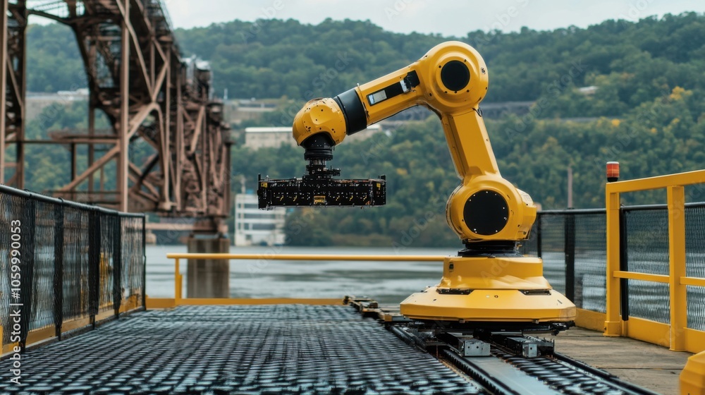 Poster ai-driven robotics revolutionizing manufacturing processes