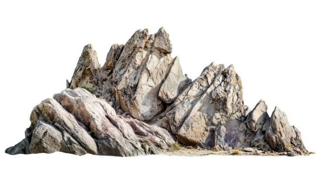 Unique Rock Formation with Textured Surfaces