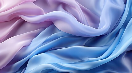 Fototapeta premium Close up of pink and blue fabric