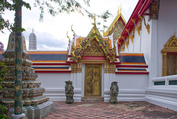 Wat Phra Chetuphon Vimolmangkalaram (Wat Pho) a beautiful and famous place on Sanam Chai Road,...