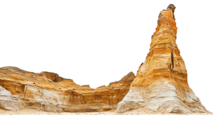 Dramatic Rock Formation in Vibrant Earth Tones