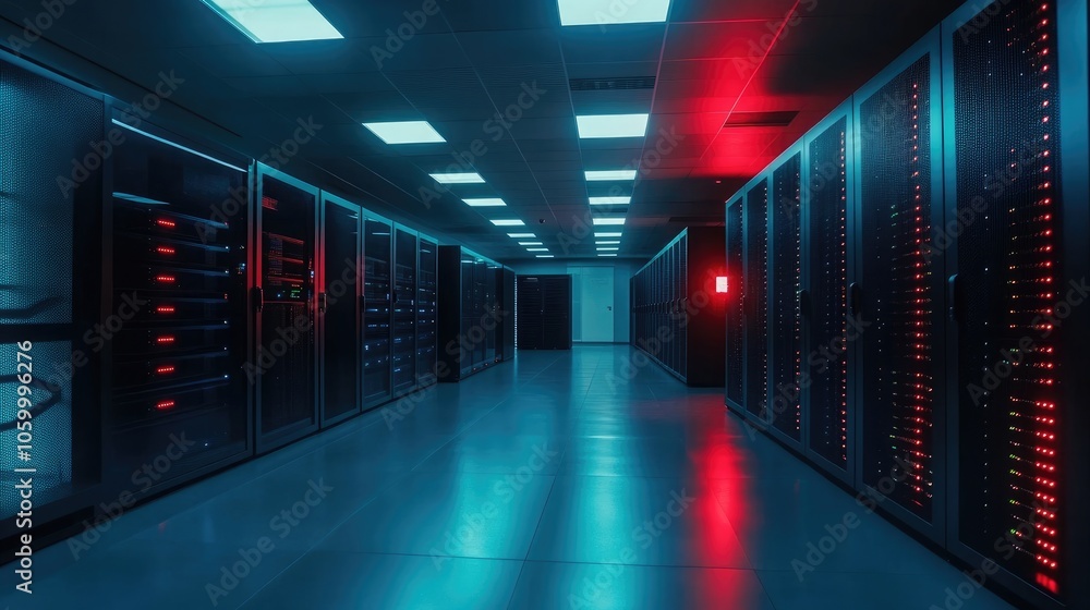 Aufkleber exploring the futuristic data center a glimpse into cutting-edge technology and infrastructure