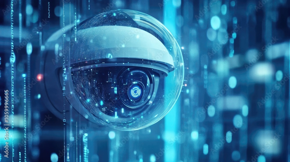 Poster exploring the intersection of surveillance technology and data visualization a deep dive into modern