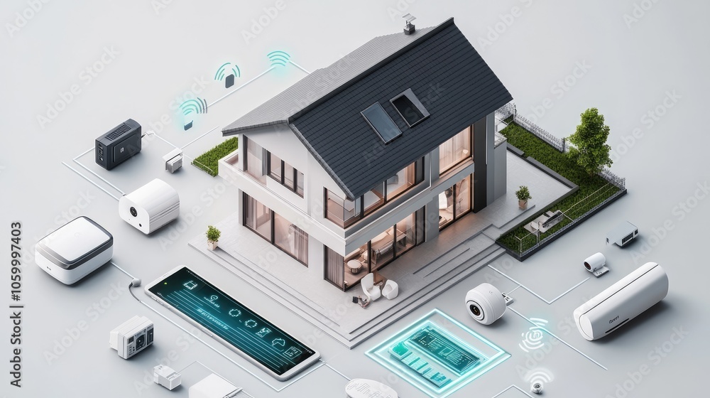 Poster exploring the future of smart living an overview of connected home technology and its impact on dail