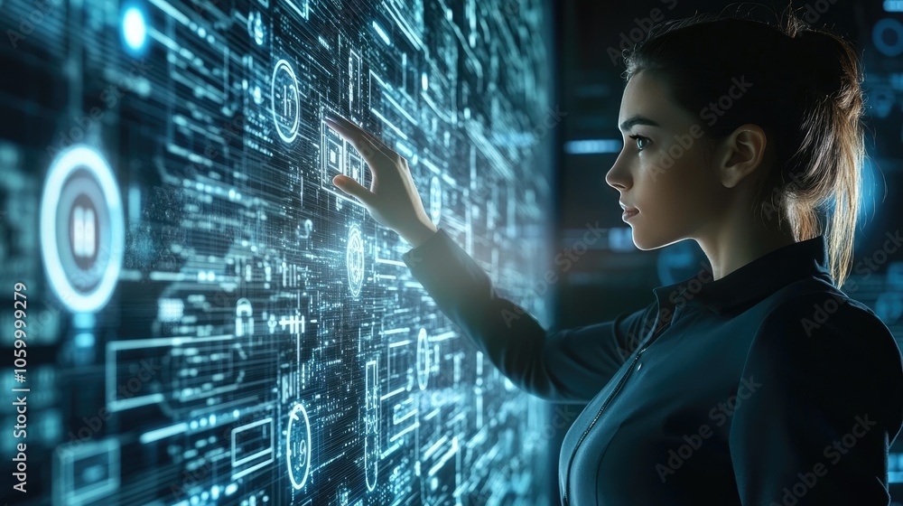 Poster exploring the intersection of technology and human interaction in a digital age