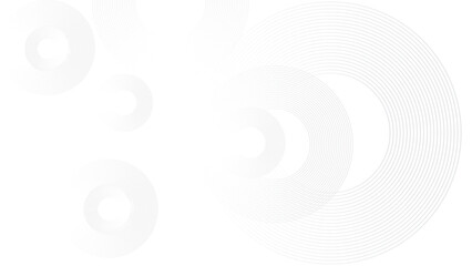 Abstract white ring background. 3d geometric vector art with circle shapes illustration