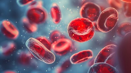 Fototapeta premium Anemia Deficiency in Red Blood Cells