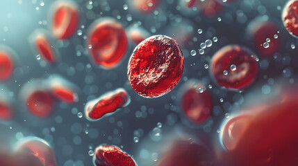 Fototapeta premium Anemia Deficiency in Red Blood Cells