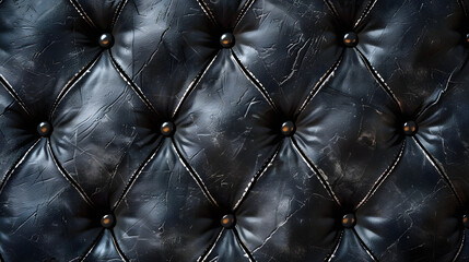 Naklejka premium black leather pattern - background