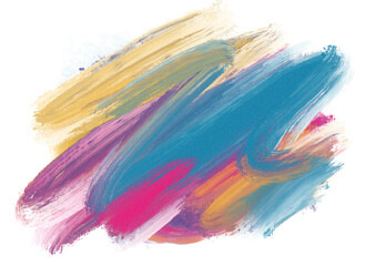 Colorful watercolor brush stroke design