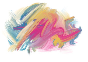 Colorful watercolor brush stroke design