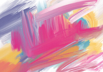 Colorful watercolor brush stroke design