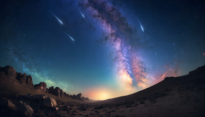 Obraz premium Stars and the Milky Way